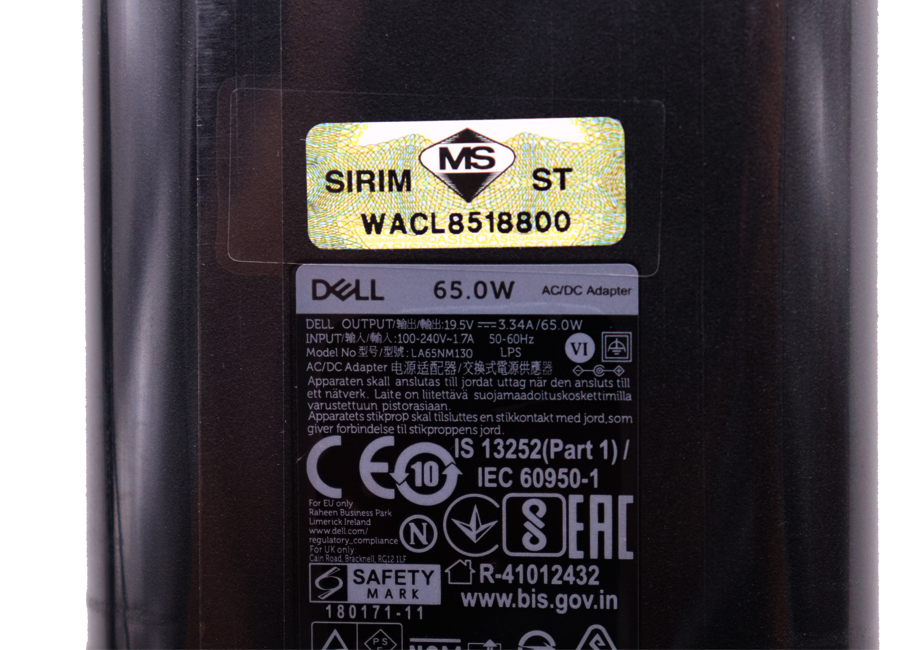 Adapter Dell Latitude 3380 แท้ 65W ราคา พิเศษ สายชาร์จ Dell 3380 สายชาร์จ โน๊ตบุ๊ค JNKWD ของแท้ รับประกันศูนย์ Dell Thailand ราคาไม่แพง