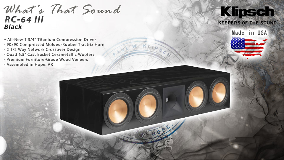 Klipsch RC-64 III Black