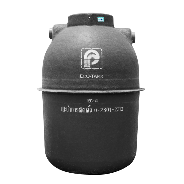 ถังบำบัดน้ำเสียไฟเบอร์กลาส PP พีพี รุ่น ECO-ES (รุ่นใหม่) ขนาด 850 - 21,000 ลิตร + ท่อเฟล็กซ์