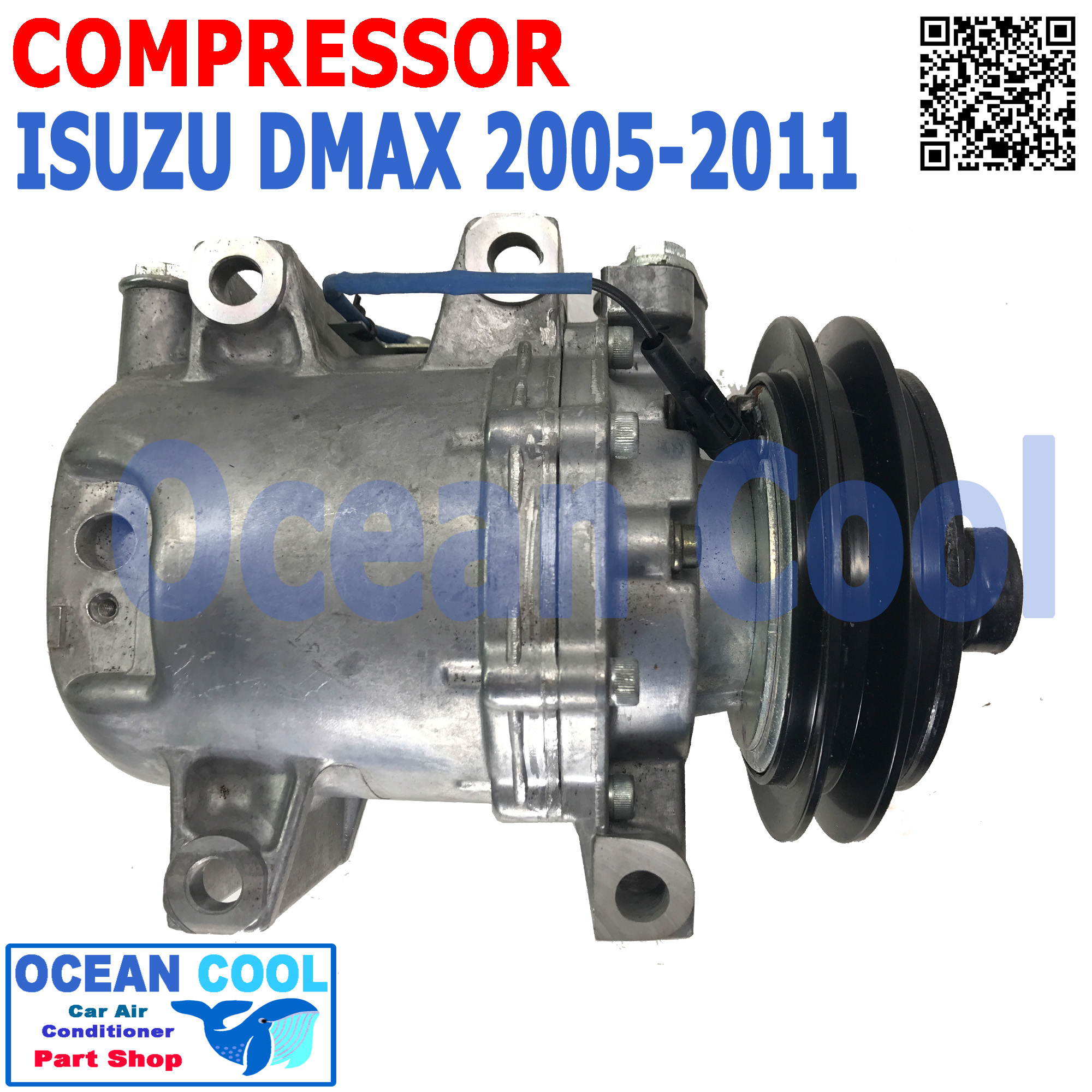 คอมเพรสเซอร์ อีซูซุ ดีแม็ก 2005 - 2011 COM0064 แบบเดิมติดรถ รหัสสินค้า 897919 - 2490 CALSONIC Compressor ISUZU D-MAX 2005 2006 2007 2008 2009 2010 2011 คอมแอร์ รถยนต์ คอมแอร์ คอมเพลสเซอร์ อะไหล่ แอร์ รถยนต์
