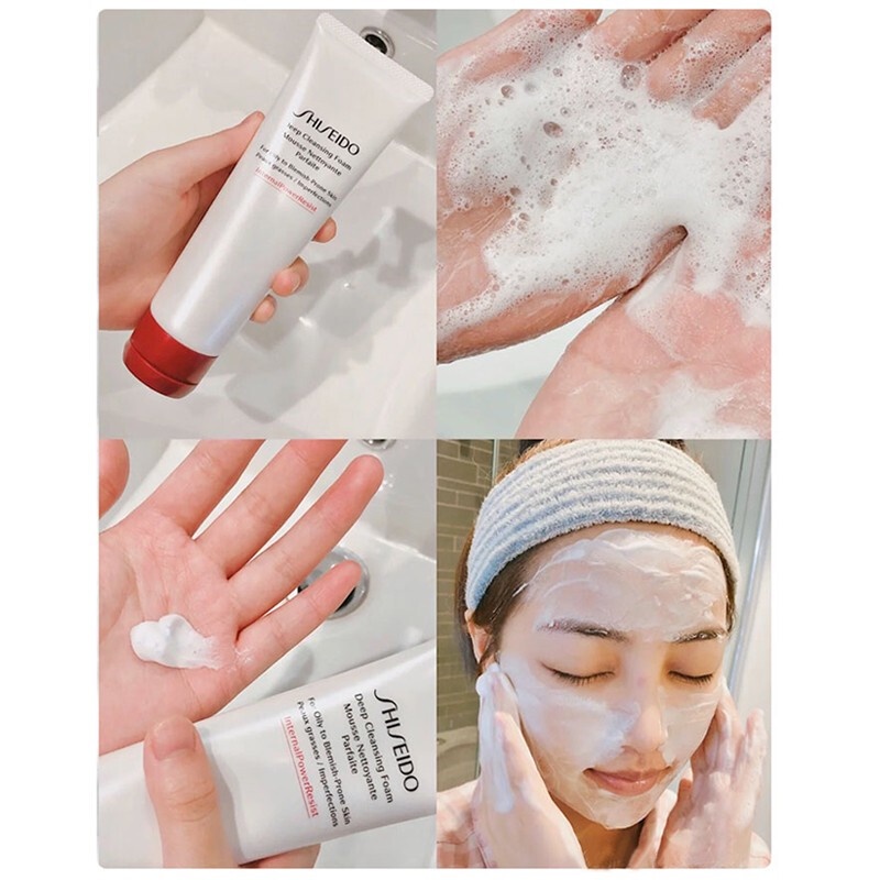 Shiseido Clarifying Cleansing Foam 50ml (ขนาดพกพา) โฟมล้างหน้า (1หลอด)