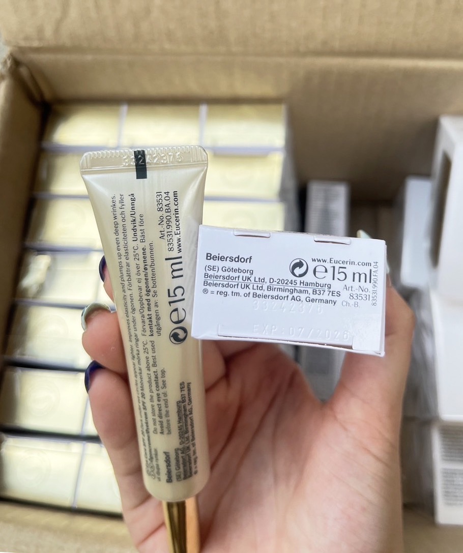 ครีมบำรุงรอบดวงตา Eucerin Hyaluron Filler + Elasticity Eye Cream SPF20 15ml.