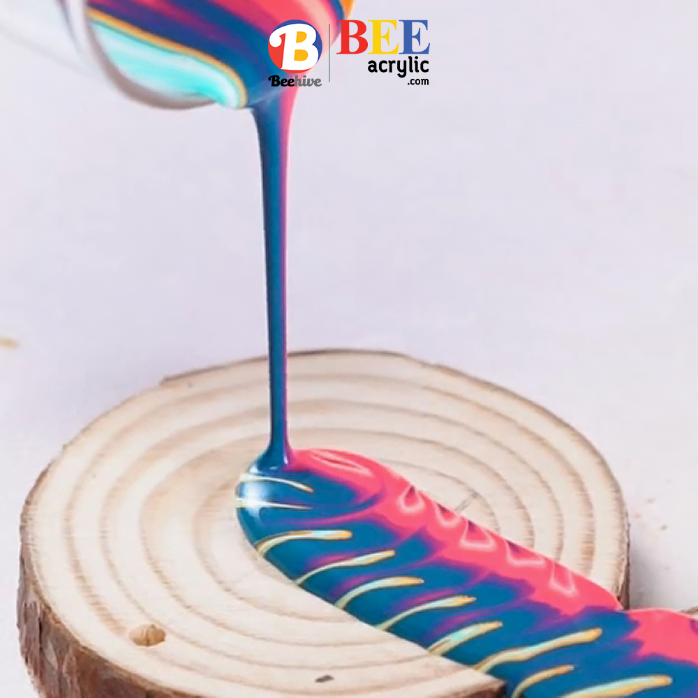 ชุดสี สีอะคริลิค BEE กันน้ำ สีด้าน Acrylic Color