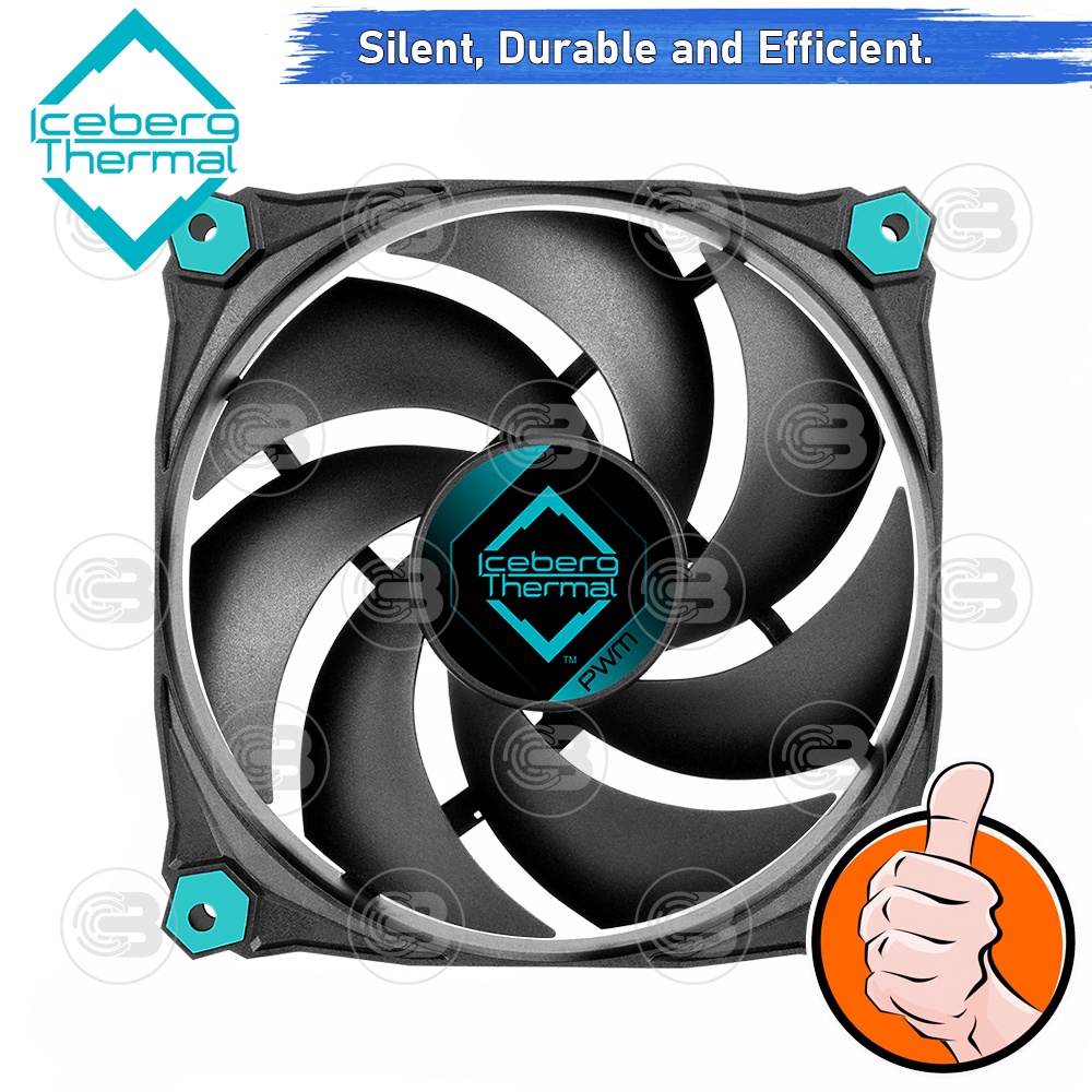 [CoolBlasterThai] Iceberg Thermal IceGALE Silent PWM 120 mm Fan Case 3-Pack ประกัน 10 ปี