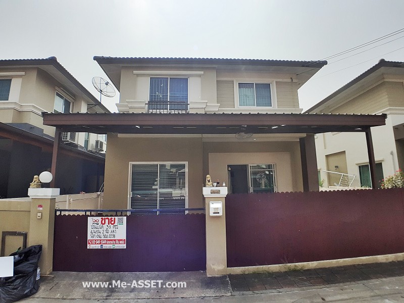 ขายบ้านแฝด ม.นลินวิลล์พลัส ถ.เคหะร่มเกล้า แขวงสะพานสูง เขตสะพานสูง กรุงเทพ / พื้นที่ 2 ชั้น 39 ตารางวา