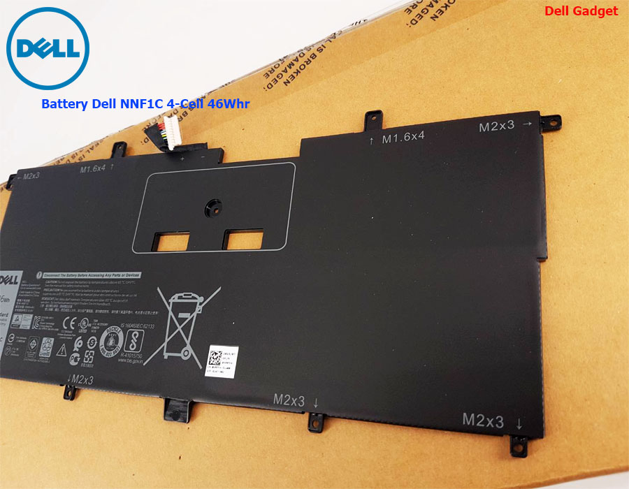 Battery Dell XPS 13 รุ่น 9365 4-Cell, 46Wh แบตเตอรี่ NNF1C ของแท้รับประกันศูนย์ Dell Thailand On-site Service