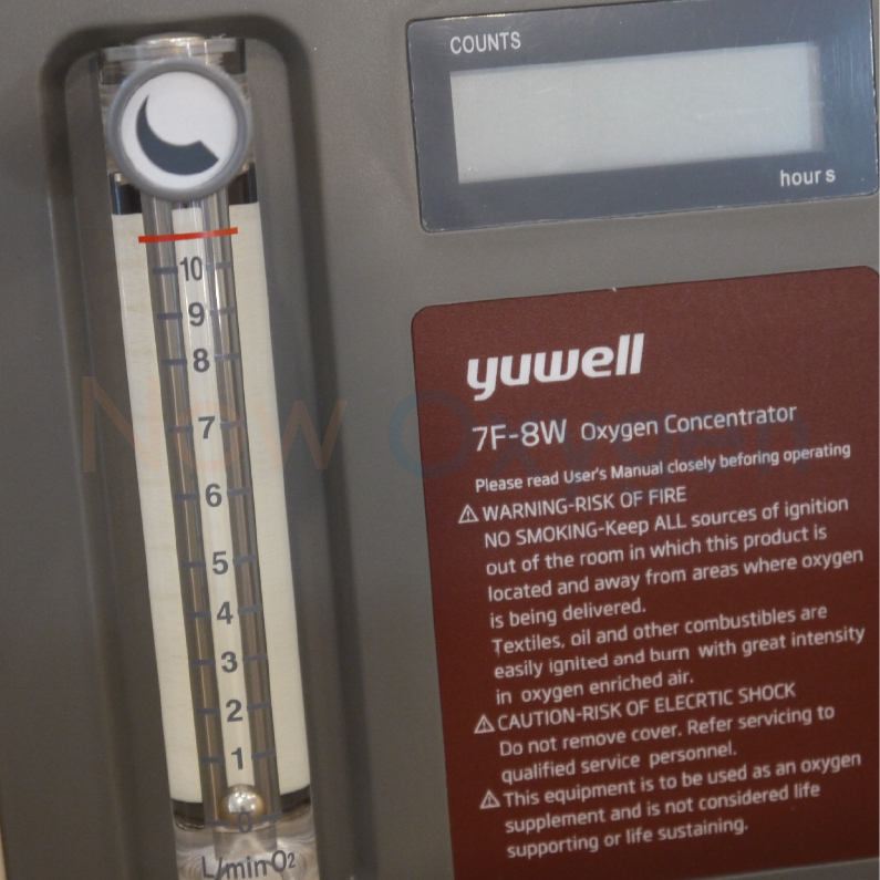 ตู้พักฟื้นสัตว์ขนาด 45*45 ซม. จับคู่กับเครื่องผลิตออกซิเจนขนาด 5 ลิตร Yuwell รุ่น 7F-5W