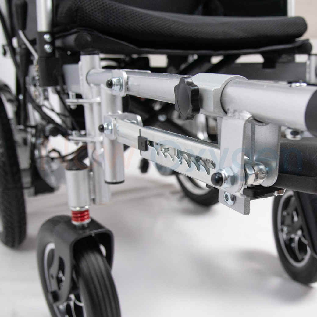 รถเข็นไฟฟ้า รุ่นพนักพิงสูง (High Back) ปรับเอนนอน ปรับยืดขาและเหยียดขา รับประกัน 1 ปี