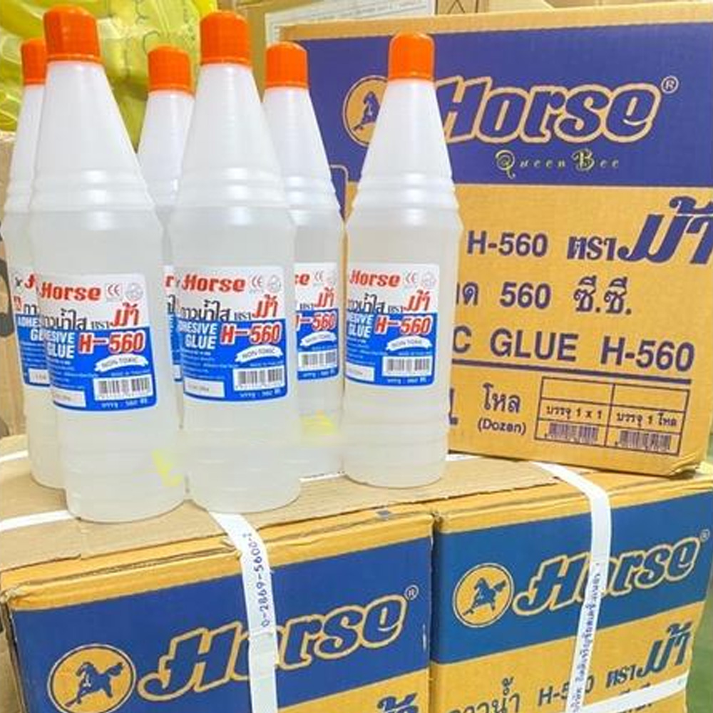 กาวน้ำใส ตราม้า แบบขวด 560 มล. รุ่น H-560