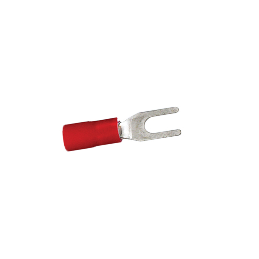 Terminal SVS 1.25-6 RED หางปลาแฉกหุ้ม (100 ตัว)