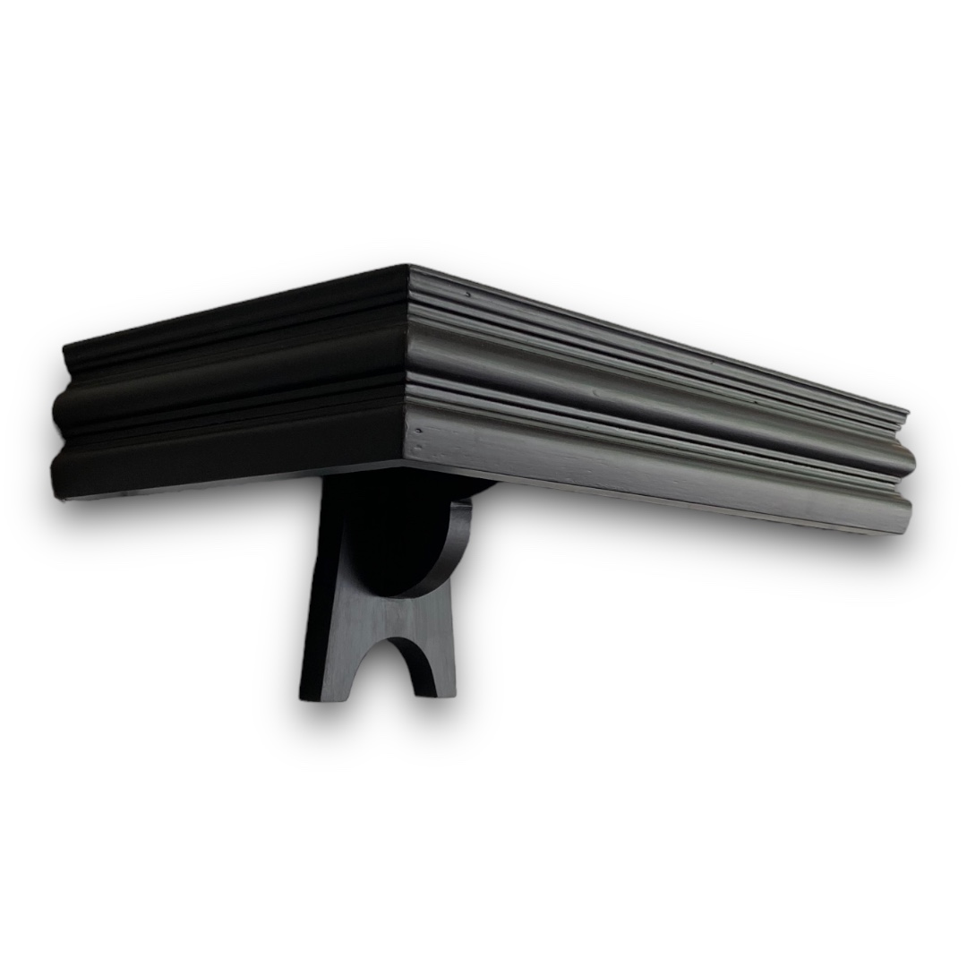 หิ้งโมเดิร์นลายบัว สีโอ๊ค