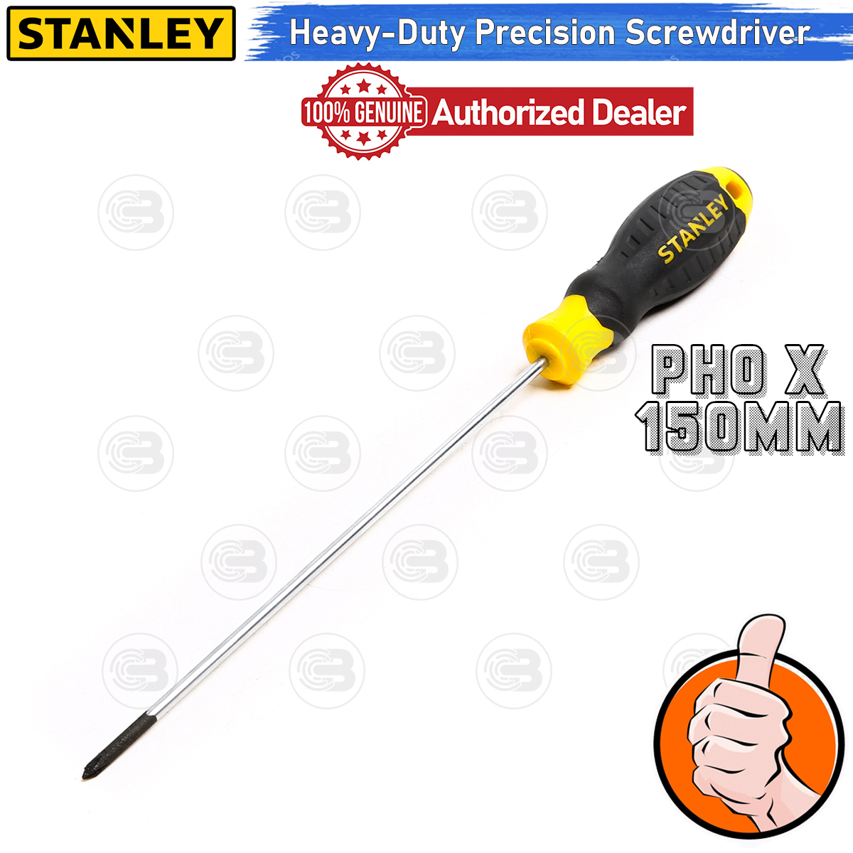 [CoolBlasterThai] STANLEY CUSHION GRIP SCREW DRIVER PHILLIPS PH0 x 150MM (STMT60803-8)