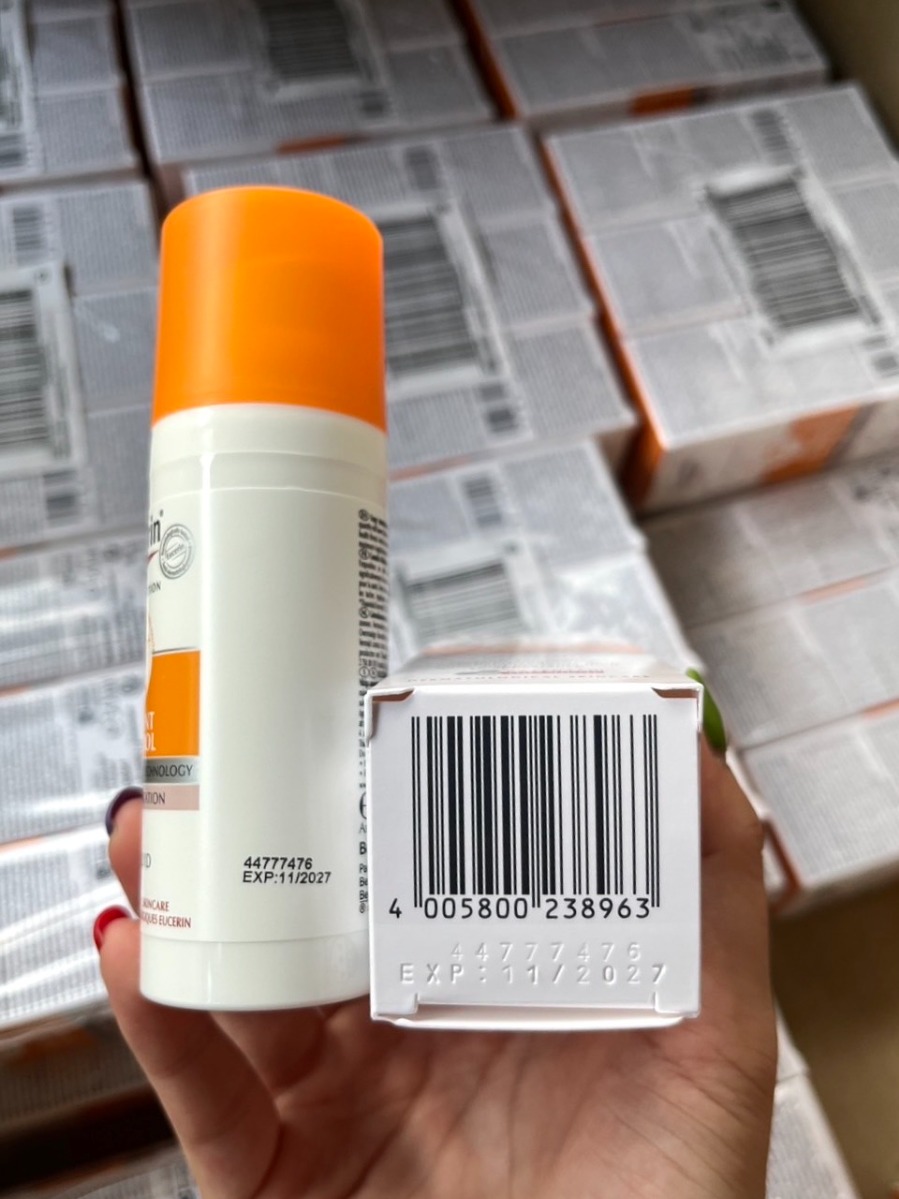 Eucerin Pigment Control Sun Fluid SPF 50+ 50ml. ครีมกันแดดยูเซอริน ลดฝ้าแดด จุดด่างดำ