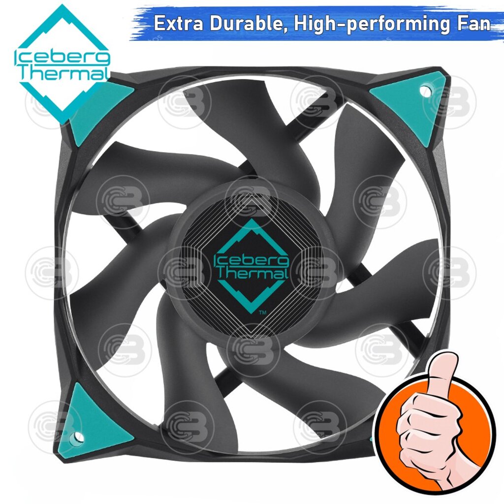 [CoolBlasterThai] Iceberg Thermal IceGALE Xtra 120 Black Fan Case (size 120 mm.) ประกัน 6 ปี