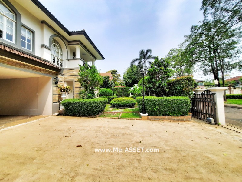 ขายบ้านเดี่ยว ม.นันทวัน วงแหวน-รัตนาธิเบศร์ ถ.ตลิ่งชัน-สุพรรณบุรี ต.เสาธงหิน อ.บางใหญ่ นนทบุรี ต้นโครงการ ตรงข้ามสวนสาธารณะ / พื้นที่ 2 ชั้น 138 ตารางวา