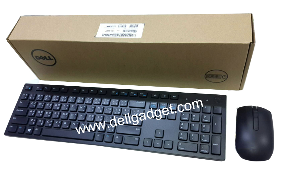 DELL KM636 Wireless Keyboard + Mouse ComboSet ไทย-อังกฤษ คีย์บอร์ด Dell ไร้สาย เม้าท์ Dell ไร้สาย