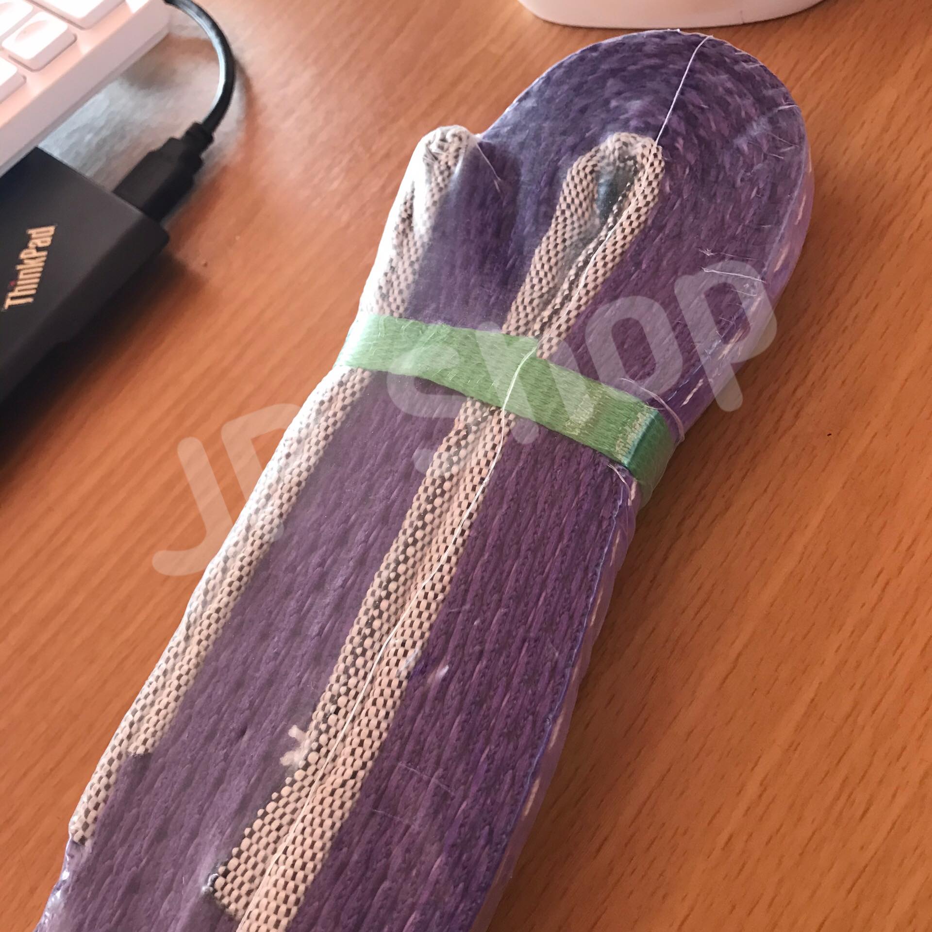 สายพานยกของขนาด 5 เมตร สีม่วง หนา ทนทาน แข็งแรง สายสลิง ยกรถเครน สายยกของ อุปกรณ์ยกของหนักสลิงแบนแขวน สายลาก กว้าง 1 นิ้ว ยาว 5 เมตร ยกได้ 1 ตัน #003400