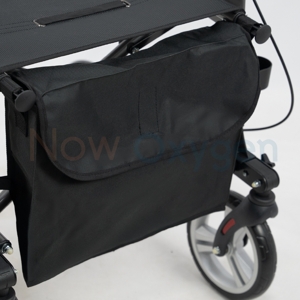 รุ่นใหม่ Moka Grey Rollator แบรนด์ Drive Medical (Debilbiss) วอล์คเกอร์ 4 ล้อ อุปกรณ์ช่วยพยุงเดิน อุปกรณ์ฝึกเดิน รับประกัน 2 ปี