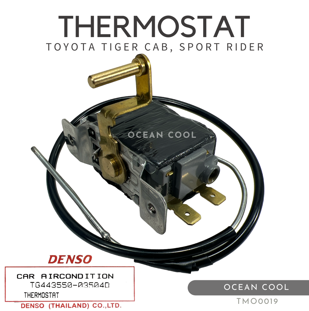 เทอร์โมสตัท โตโยต้า ไทเกอร์ แคป , สปอร์ตไรเดอร์ , รถตู้ ไฮเอท TMO0019 DENSO TG443550-03504D THERMOSTAT TOYOTA TIGER CAB , SPORT RIDER , HIACE