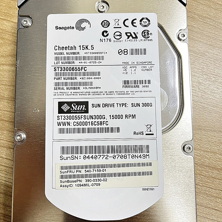 SUN 540-7159 [TorCompTH Thailand ขาย จำหน่าย ราคา] Sun 300Gb 15K FC-AL Disk with Tray for SuN Storedge 3510