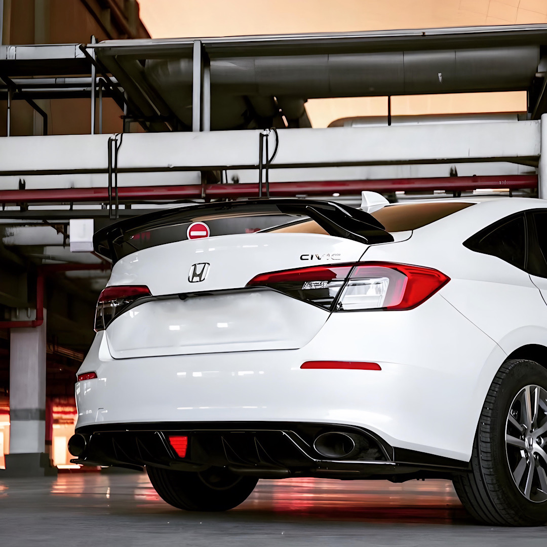 ชุดลิ้นหลัง ดิฟฟิวเซอร์ท่อคู่ Civic FE e:HEV/TURBO รุ่น FE180