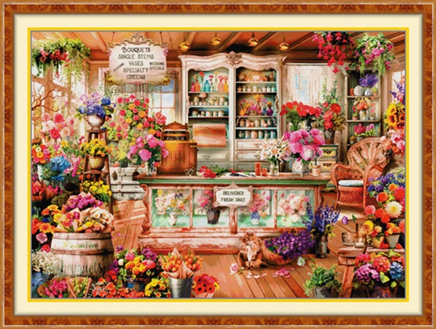 Florist shop (ไม่พิมพ์/พิมพ์ลาย)