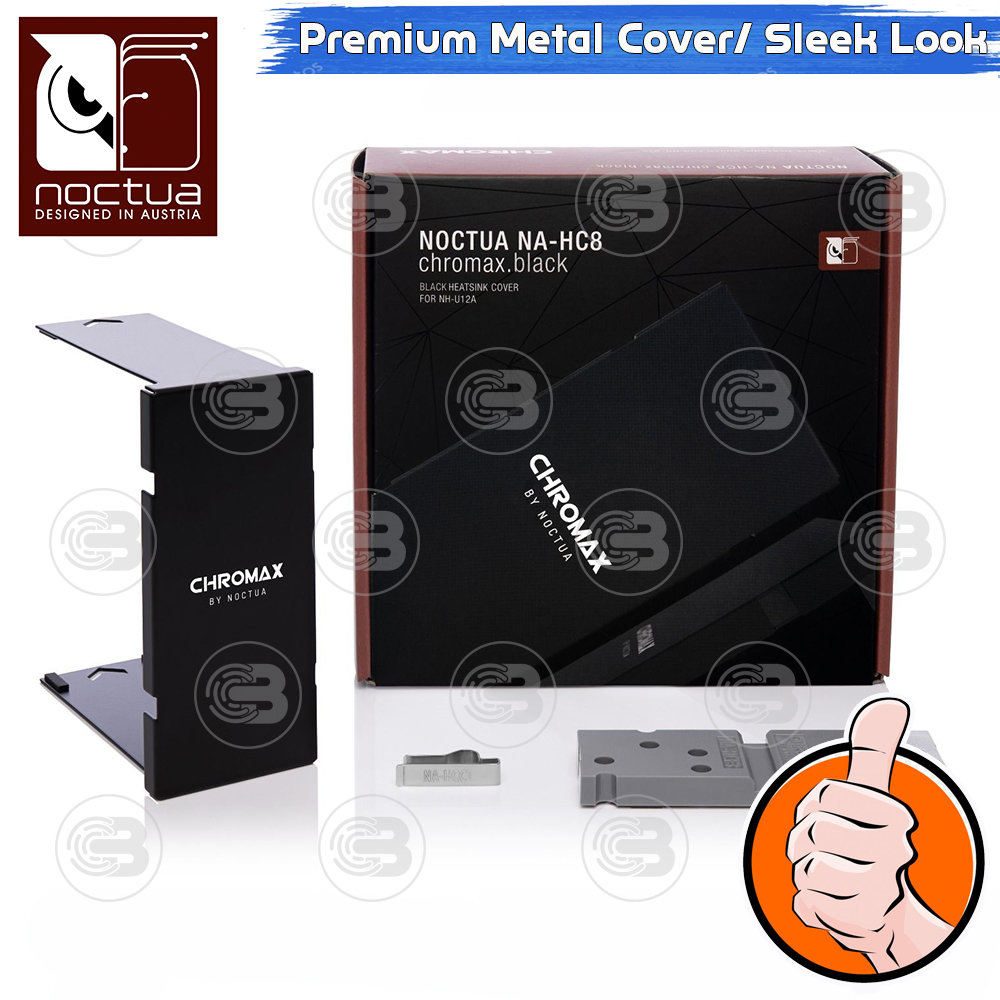 [CoolBlasterThai] Noctua NA-HC8 Chromax.Black Heatsink Cover (NH-U12A) ประกัน 6 ปี