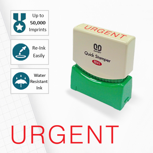 SANBY ตรายางสำเร็จรูป หมึกในตัว รุ่น QUICK STAMPER (S) U1R [URGENT]