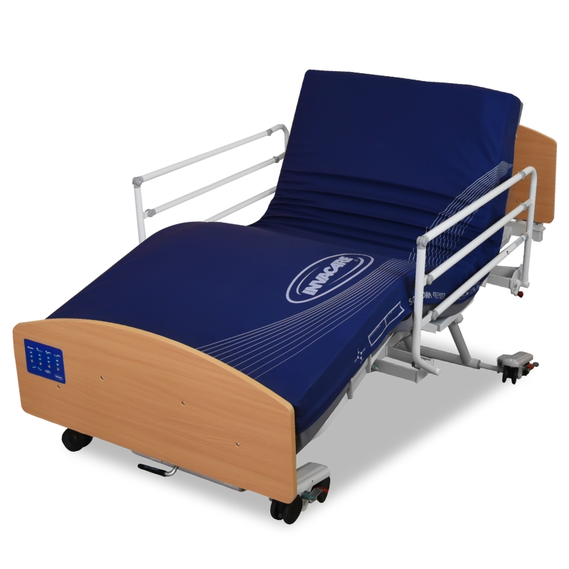 [👍แนะนำ] เตียงผู้ป่วยไฟฟ้า 8 ฟังก์ชัน Invacare รุ่น CS8 Floorline King Bed ปรับขยายความยาวได้ ปรับต่ำพิเศษติดพื้น รับประกันศูนย์ไทย 6 ปี
