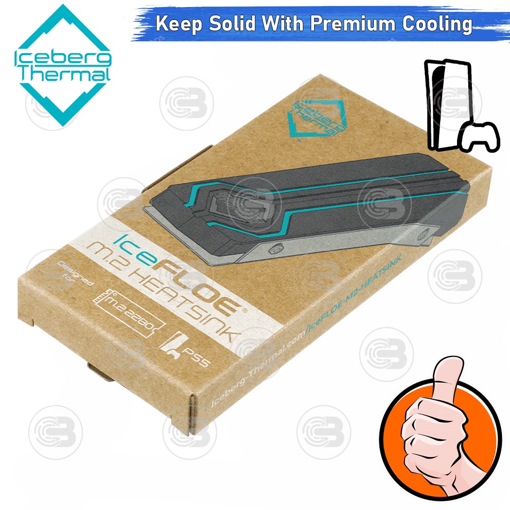 [CoolBlasterThai] Iceberg Thermal IceFLOE M.2 Heatsink 2280 SSD (Complatible with PS5) ประกัน 6 ปี