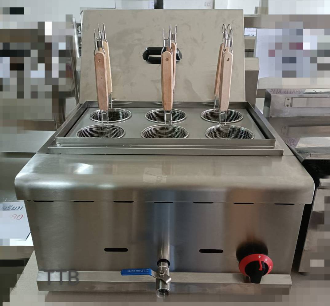 เตาลวกเส้นสแตนเลส 6 หลุม(LPG)