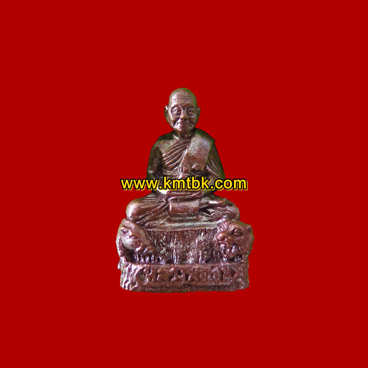 รูปหล่อ หลวงพ่อเปิ่น วัดบางพระ จ.นครปฐม เนื้อโลหะ ขนาดห้อยคอ ปี2557