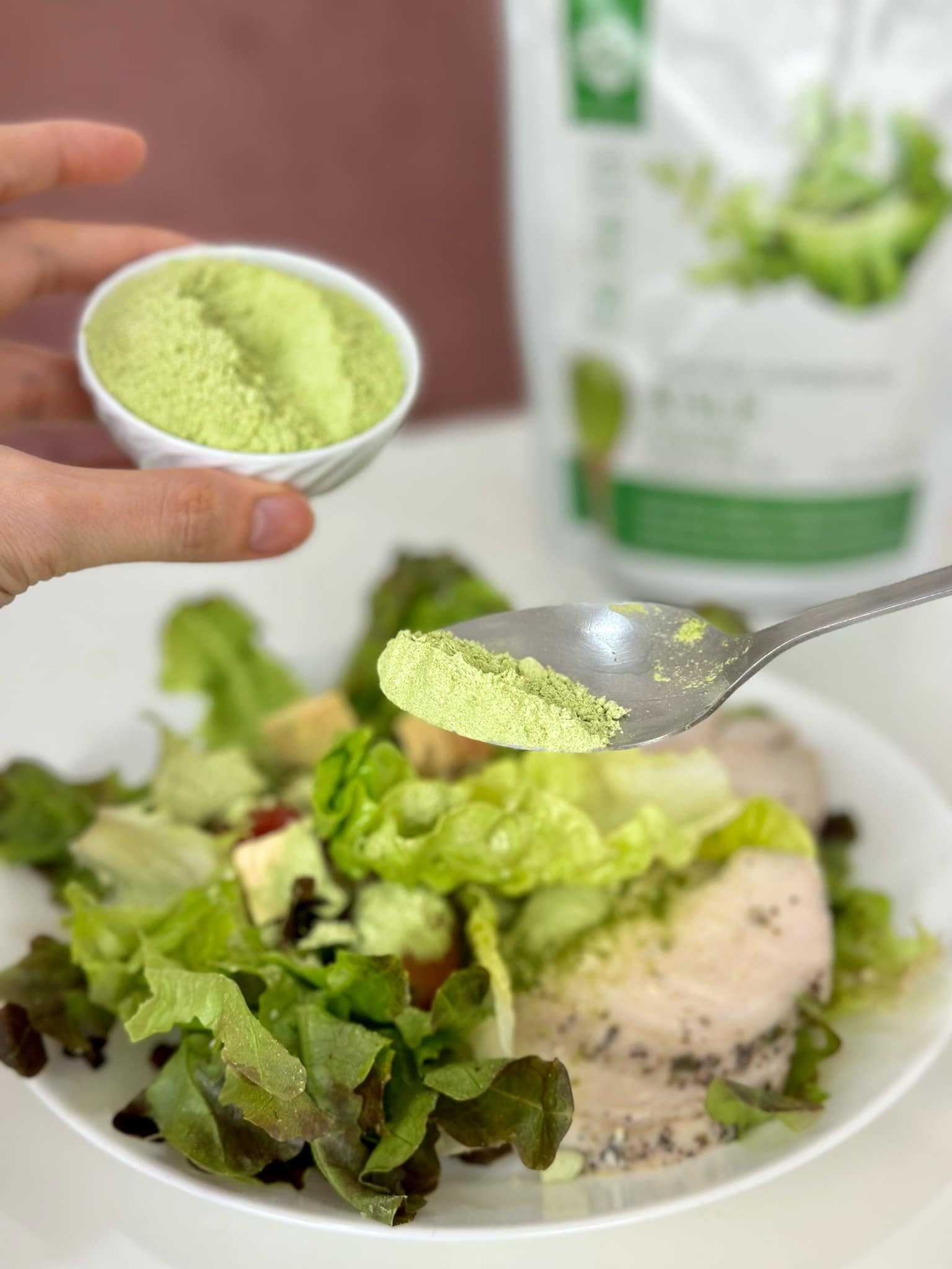 ผงผักเคล สกัดเข้มข้น 10x ผักผง KALE SUPERFOOD POWDER ยี่ห้อ Feaga Life 200 กรัม ผง Superfood (ผักผง ซุปเปอร์ฟู้ด) คุณภาพพรีเมี่ยม