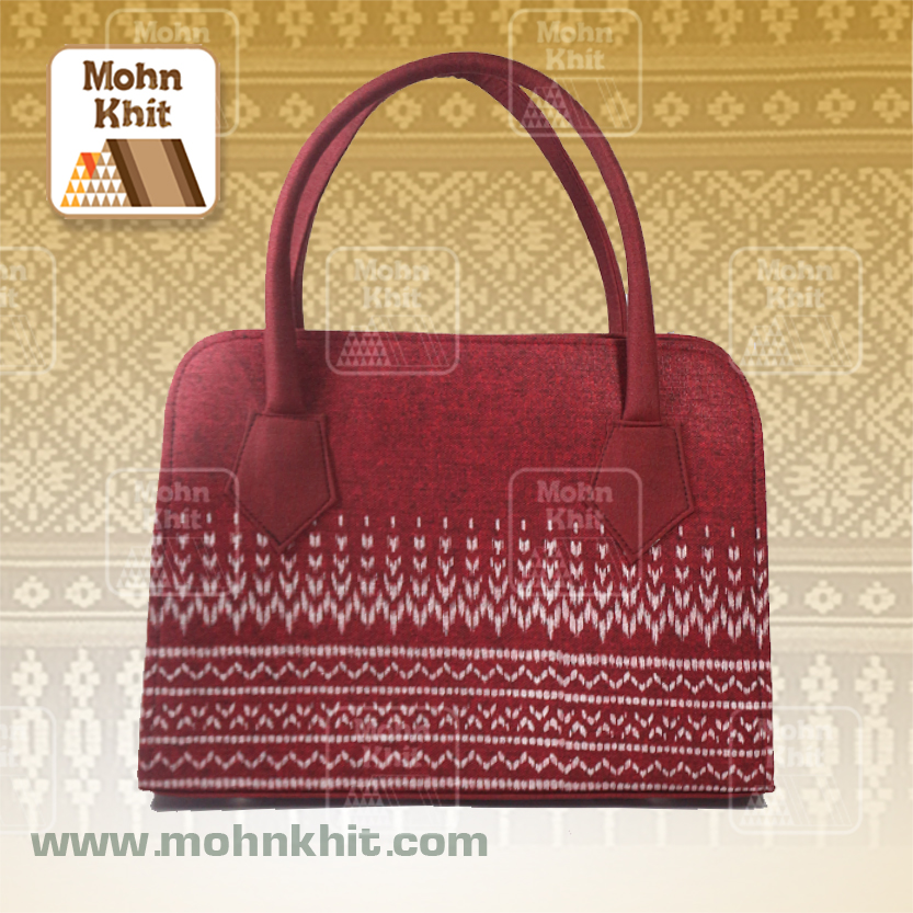 กระเป๋าผ้าขิด กระเป๋าถือ กระเป๋าหิ้ว 11x32x32 Cm
