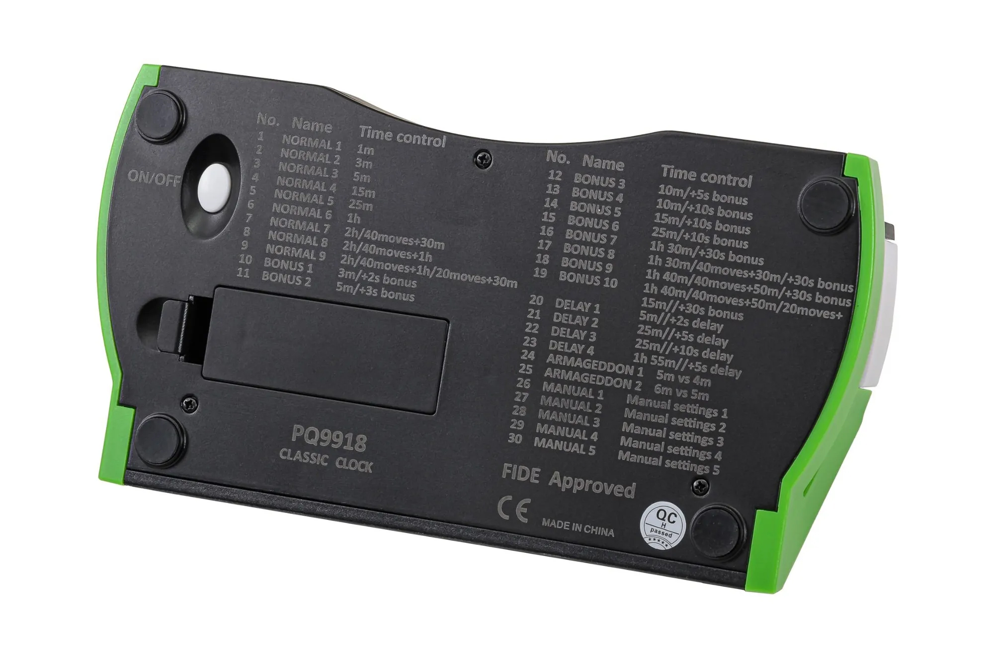 นาฬิกาจับเวลาหมากรุกแบบดิจิตอล Leap Digital Clock PQ9918 - FIDE APPROVED