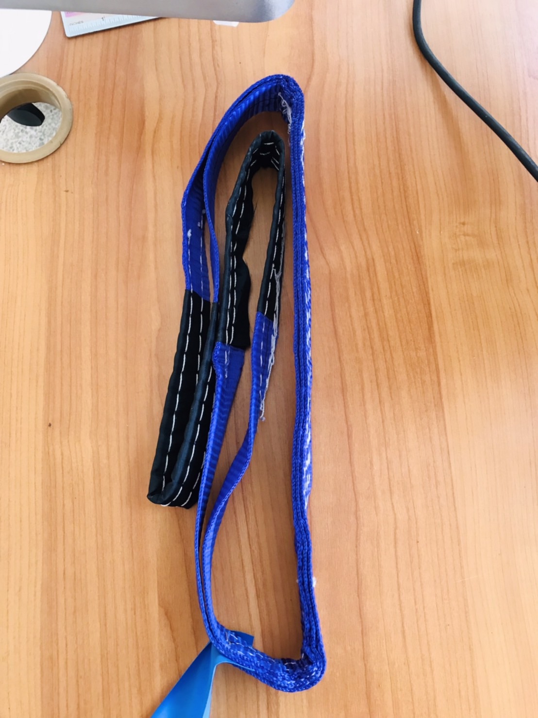 สายพานยกของขนาด 1 เมตร สีม่วง หนา ทนทาน แข็งแรง สายสลิง ยกรถเครน สายยกของ อุปกรณ์ยกของหนักสลิงแบนแขวน สายลาก กว้าง 1 นิ้ว ยาว 1 เมตร ยกได้ 1 ตัน #001400