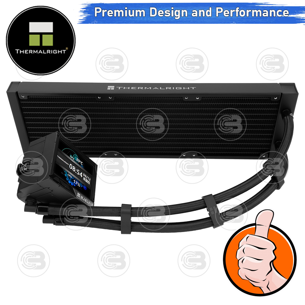 [CoolBlasterThai] Thermalright Mjolnir Vision X 360 BLACK (FANLESS) AIO Liquid CPU Cooler (AM5/LGA1851 Ready) ประกัน 5 ปี