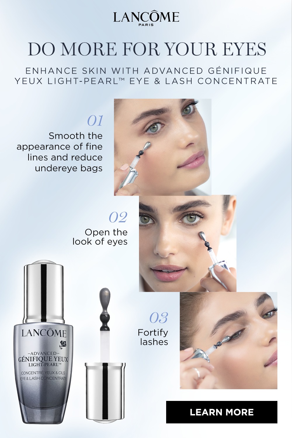 อายเซรั่ม Lancome Advanced Genifique Yeux Light Pearl Youth Activating Eye And Lash Concentrate 5ml. ของแท้