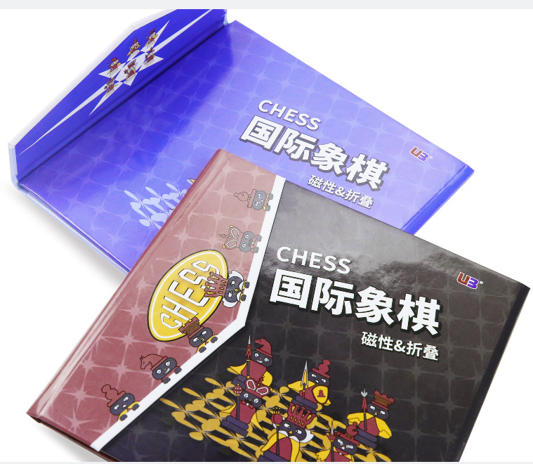 หมากรุกสากลแม่เหล็กพกพา Mini Chess (Pocket book-Style Travel Edition)