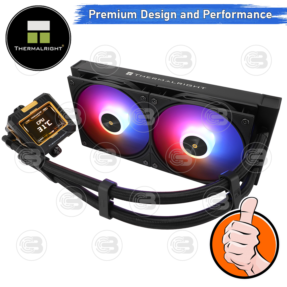 [CoolBlasterThai] Thermalright FROZEN WARFRAME 240 BLACK ARGB AIO Liquid CPU Cooler (AM5/LGA1851 Ready) ประกัน 5 ปี