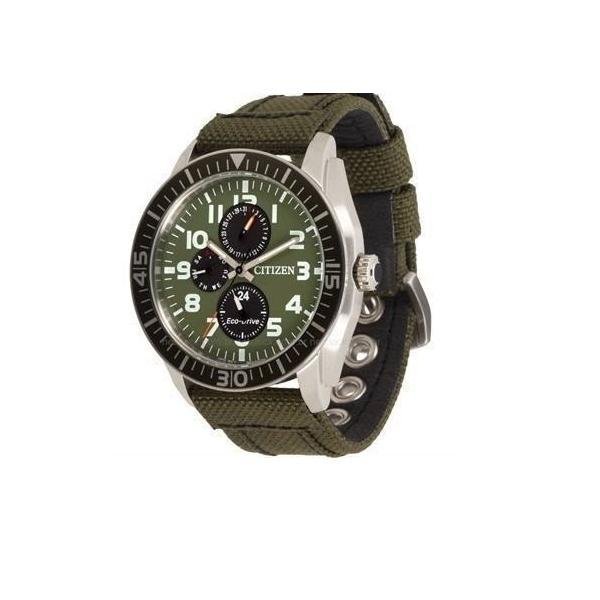 Citizen Eco-Drive Millitary นาฬิกาข้อมือผู้ชาย สายผ้าร่ม รุ่น AP4011-01W