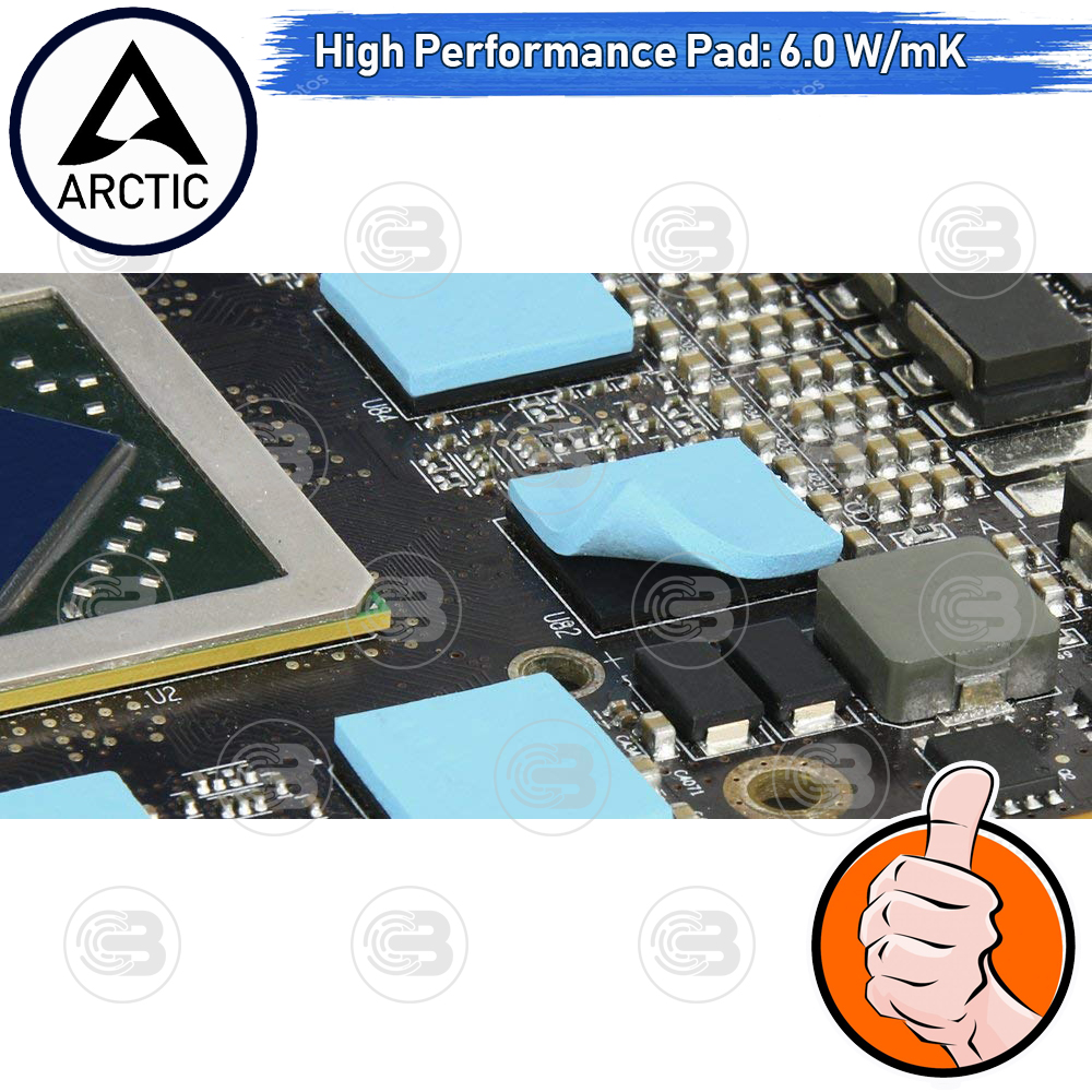 [CoolBlasterThai] Arctic Thermal Pad TP-2 (APT2560) 120x20x1.5 mm.(2 PCS) /6.0 W/mK