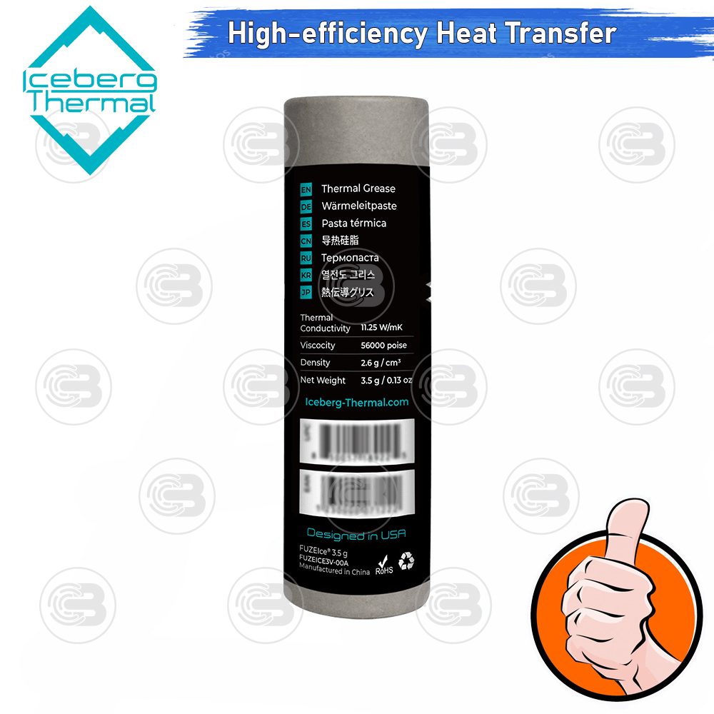 [CoolBlasterThai] Iceberg Thermal FUZEIce 3.5g.Thermal compound (11.25 W/mK)