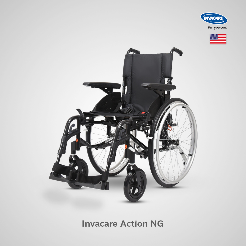 รถเข็นผู้ป่วย Invacare Action 2NG ล้อใหญ่ รับประกัน 2 ปี