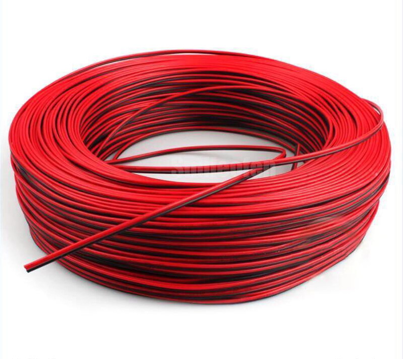 สายไฟคู่ดำ-แดง 22, 24,26AWG ตัดแบ่งขายเป็นเมตร (ราคา บาท/เมตร)
