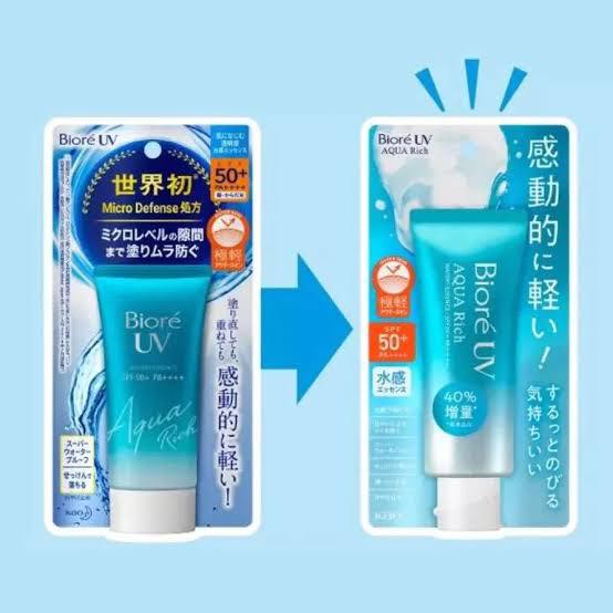 Biore UV Aqua Rich Watery Essence 70g. เอสเช้นกันแดด รุ่นใหม่ 2023