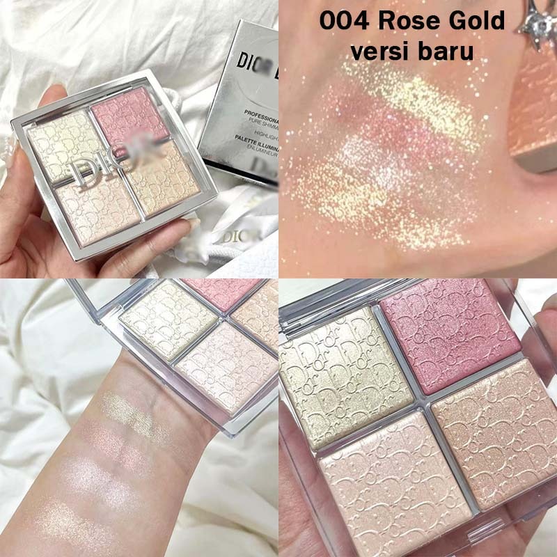 Dior Backstage Glow Maximizer Palette เฉดสี 004 Rose Gold Glow พาเลตต์ไฮไลต์โกลว์ (1ตลับ)