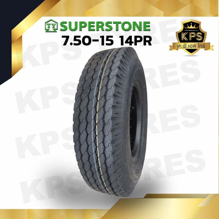 7.50-15 14PR ยี่ห้อ Superstone รุ่น SR911 ยางรถบรรทุกผ้าใบ