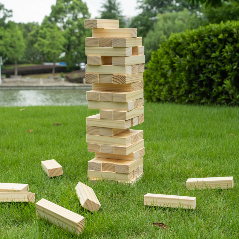 เกมตึกถล่มยักษ์ Giant Jenga Wooden Block