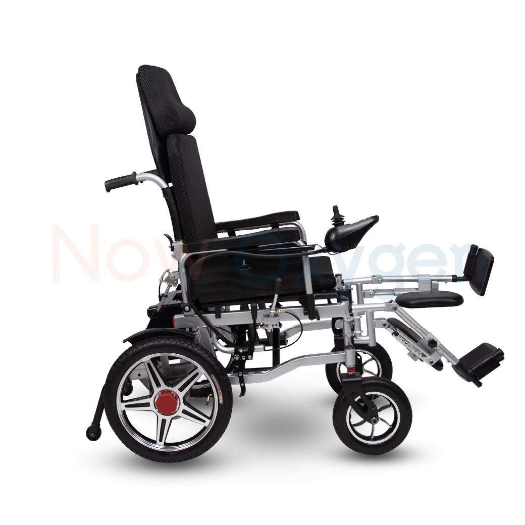 รถเข็นไฟฟ้า รุ่นพนักพิงสูง (High Back) ปรับเอนนอน ปรับยืดขาและเหยียดขา รับประกัน 1 ปี